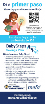 BabySteps Savings Plan Rack Card