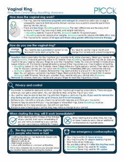 Ring Information Sheet - Multiple Languages