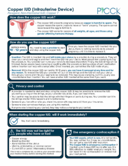 PICCK - Copper IUD Information Sheet