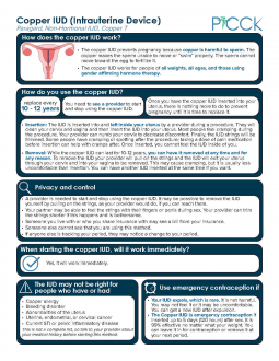 Copper IUD Information Sheet