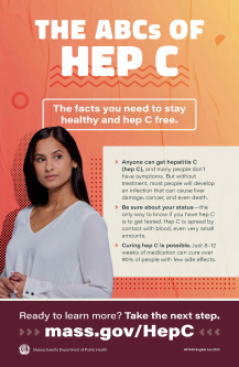 ABCs of Hep C Poster (woman in blue top)