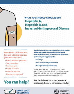 Don't Wait. Vaccinate! Brochure (for non-clinical service providers)