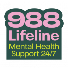 988 Lifeline Sticker - English