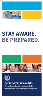 Stay Aware, Be Prepared 9" x 4" Brochure