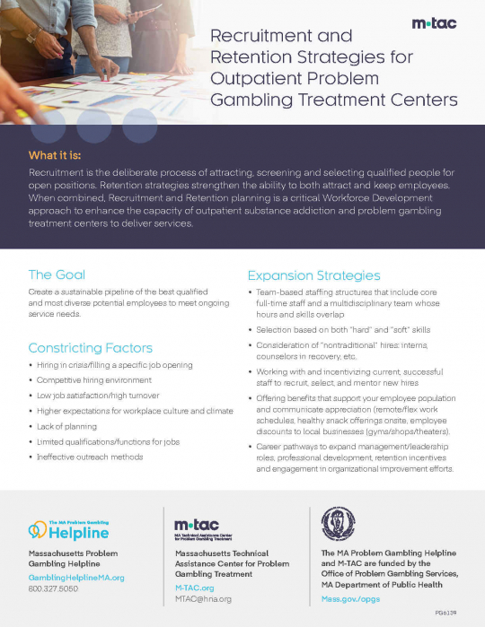 Recruitment and Retention Strategies for Outpatient Problem 