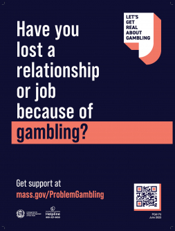Have You Lost a Relationship or Job Because of Gambling? Poster