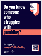 Do You Know Someone Who Struggles with Gambling? Poster