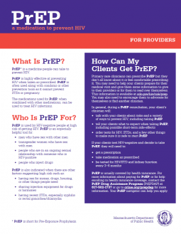 PrEP for Providers Factsheet