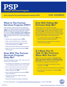 Partner Services Program for Patients Factsheet