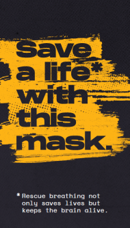 Rescue Breathing Mask Insert - English