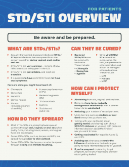 STD/STI Overview for Patients - Fact Sheet