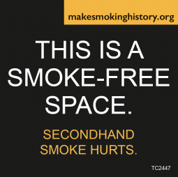 This is a Smoke-Free Space Decal