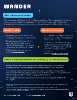 Wander Fact Sheet - Digital Version