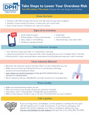 Take Steps to Lower Your Overdose Risk Flyer - English