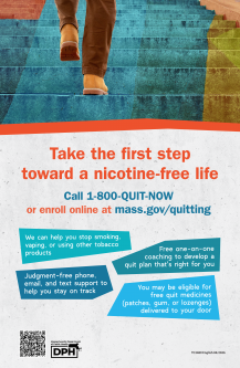 First Step to Nicotine-Free Life Poster - Multiple Languages