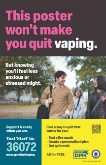 Young Adult Vaping Cessation Poster - Multiple Languages