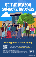 Be the Reason Someone Belongs Anti-Bullying Poster – Multiple Languages