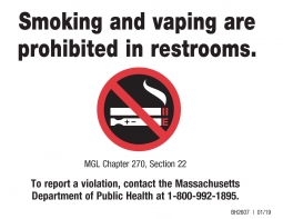 Smoking Is Prohibited in Restrooms Self-Adhesive Sign