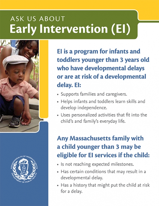 Ask Us About Early Intervention Flyer Ask Us About Early Intervention Flyer