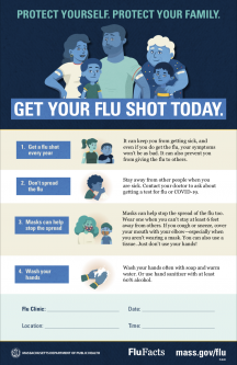 Flu Facts Poster for Boards of Health and Providers
