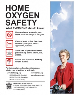 Home Oxygen Safety Poster