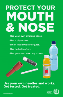 Protect Your Mouth & Nose Small Poster