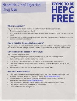 Trying to be Hep C Free Fact Sheet