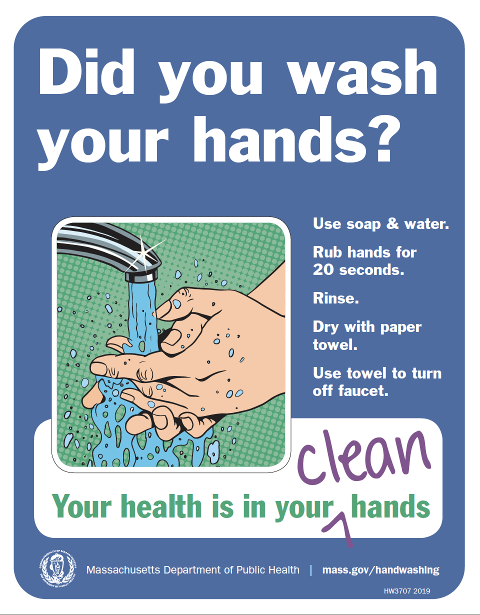 Did You Wash Your Hands? Poster: Massachusetts Health Promotion  Clearinghouse