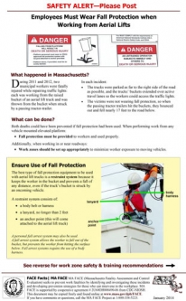 Employees Must Wear Fall Protection when Working from Aerial Lifts