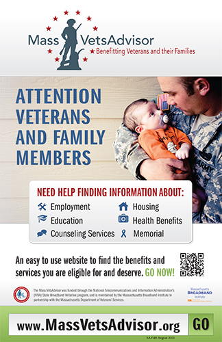 Mass Veterans Advisor Poster: Massachusetts Health Promotion Clearinghouse