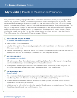Journey Guide: People to Meet During Pregnancy Checklist