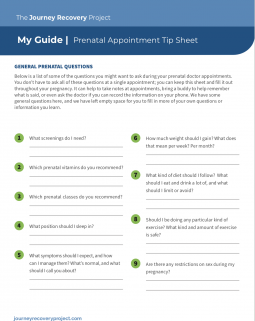 Journey Guide: Prenatal Appointment Tip Sheet