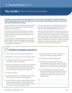 Journey Guide: Birth Planning Checklist