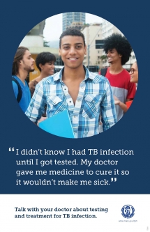 Tuberculosis Poster with Young Man