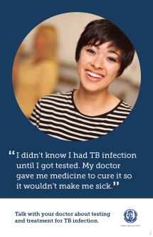 Tuberculosis Poster with Young Woman