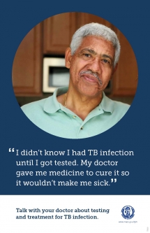 Tuberculosis Poster with Man