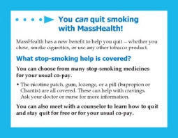 You Can Quit Smoking with MassHealth! Card