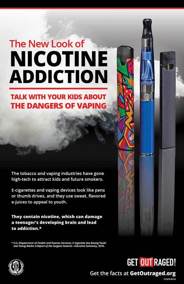 Vaping Poster - English/Spanish: Massachusetts Health Promotion