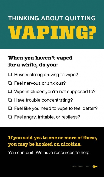 Thinking about Quitting Vaping Card